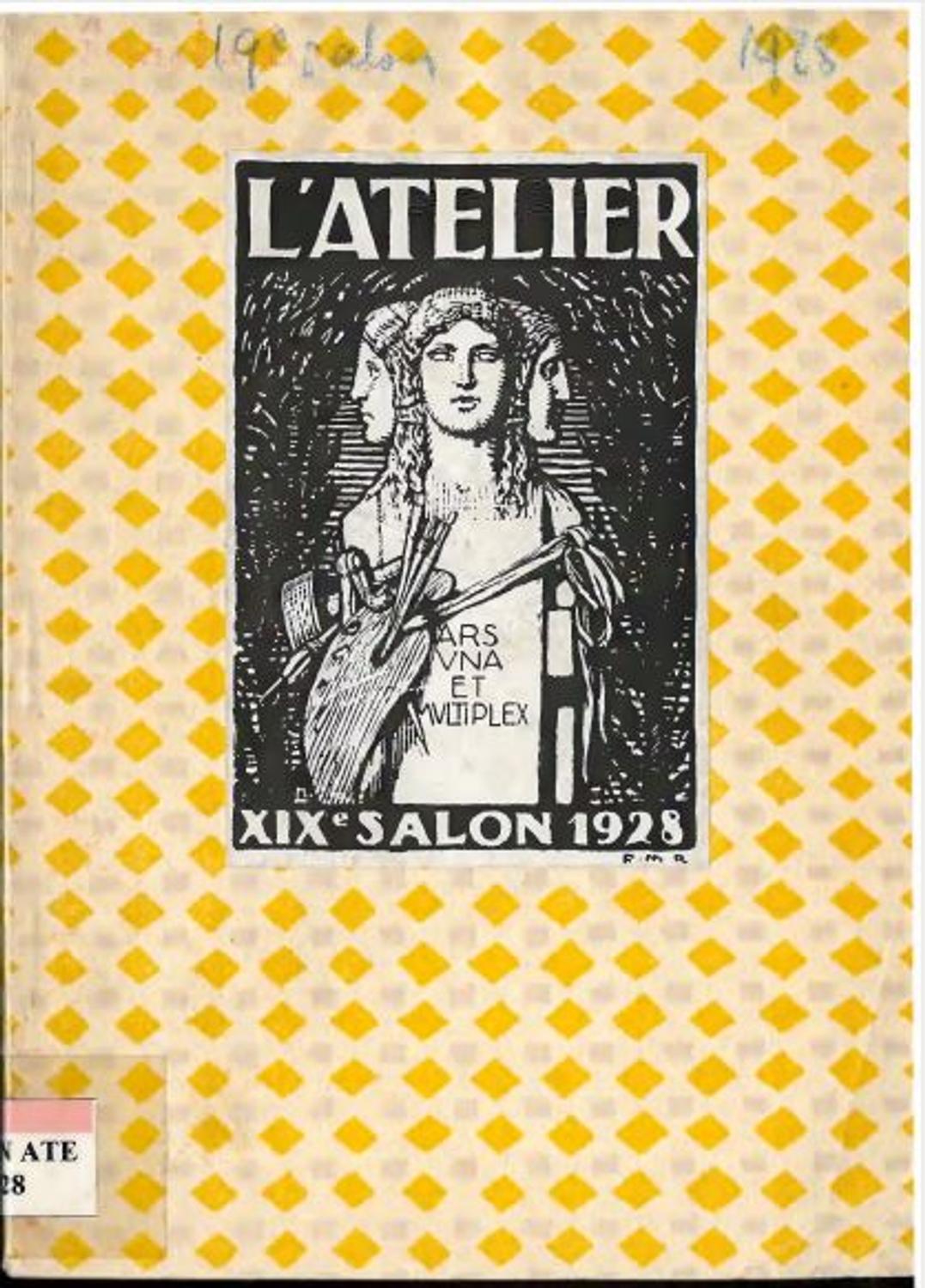 Couverture du catalogue L'Atelier 1928