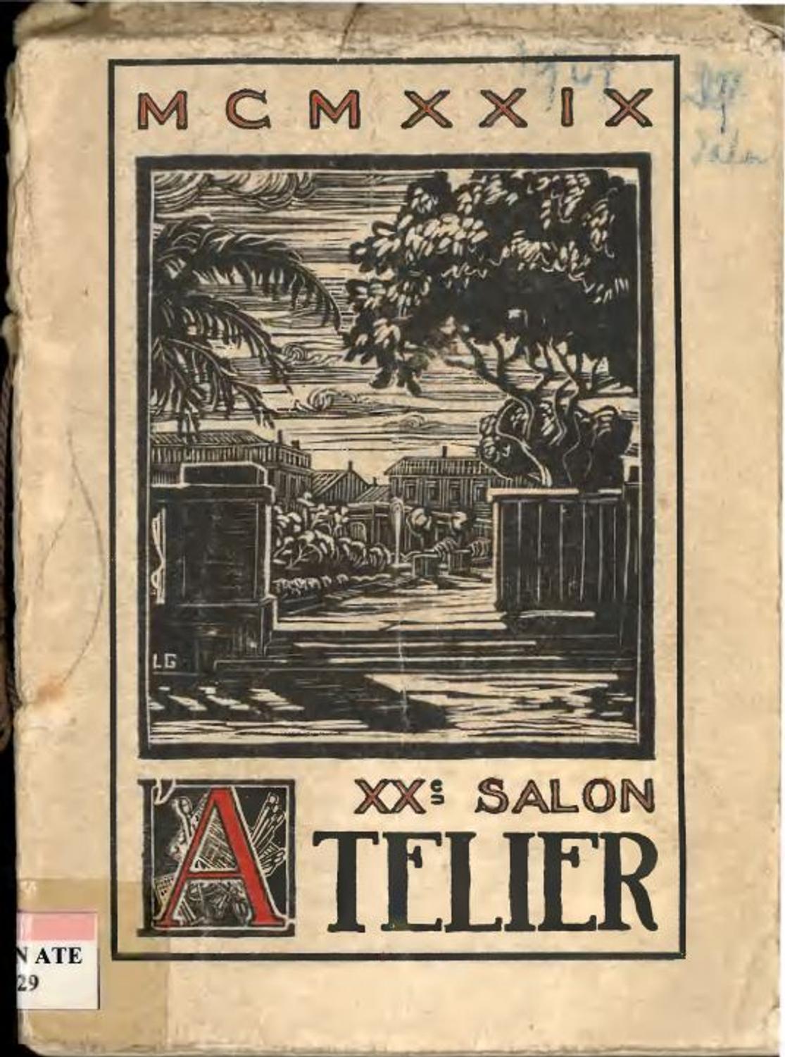 Couverture du catalogue L'Atelier 1929