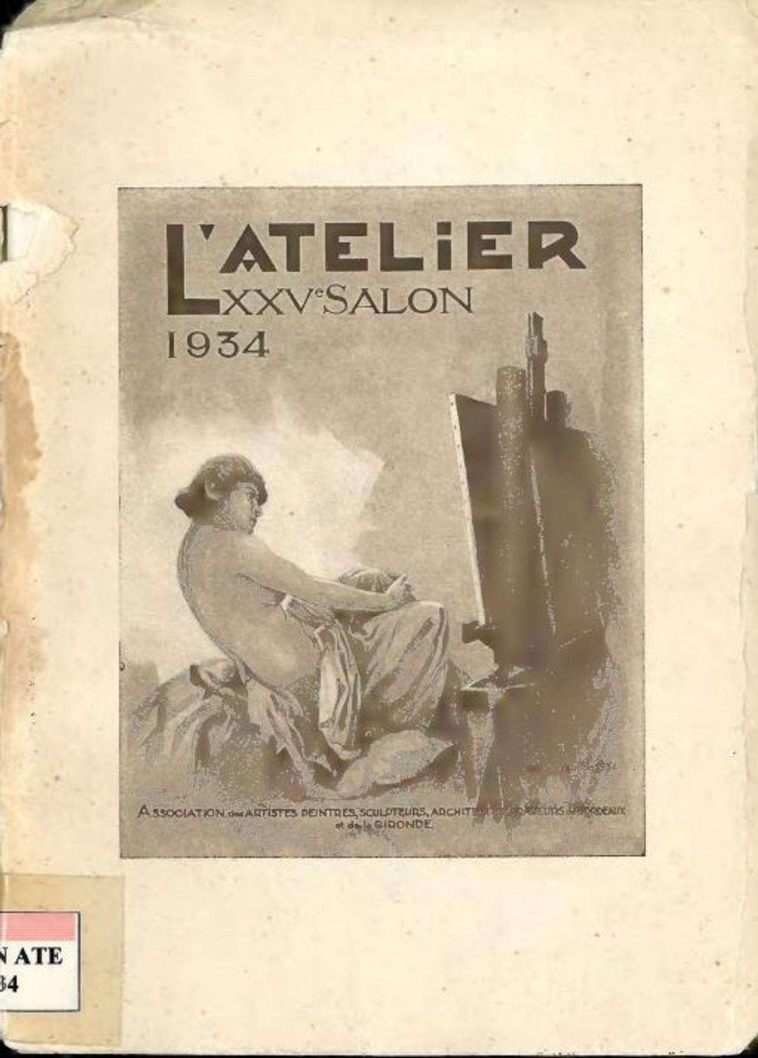 Couverture du catalogue L'Atelier 1934