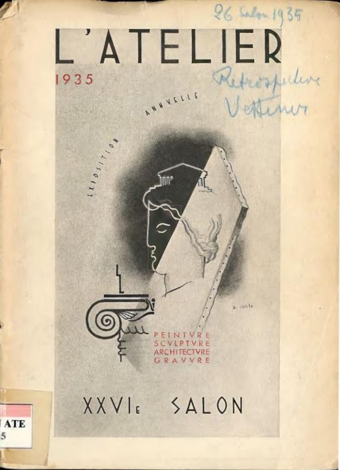 Couverture du catalogue L'Atelier 1935