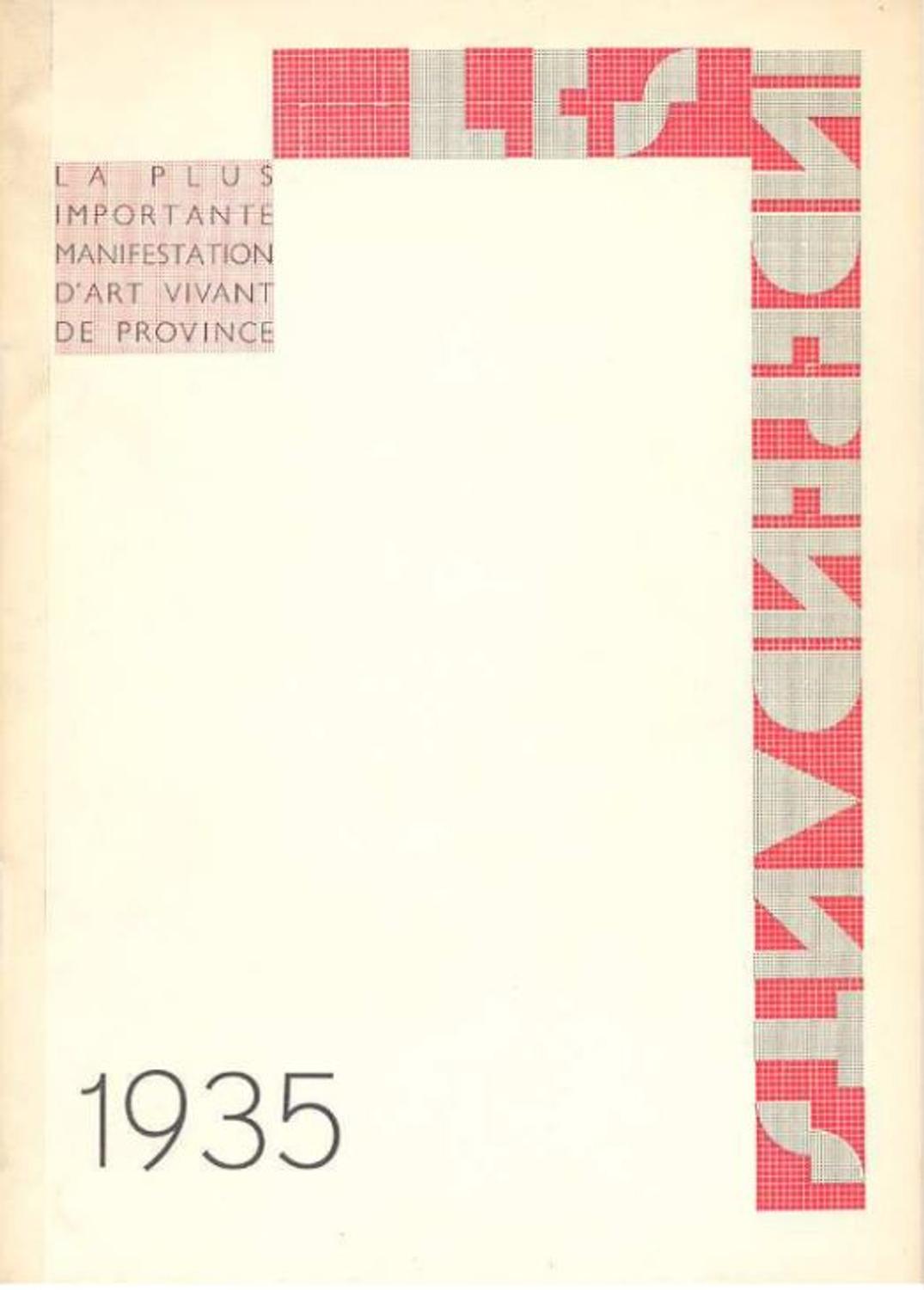 Couverture du catalogue de 1935 du Salon des Artistes Indépendants Bordelais