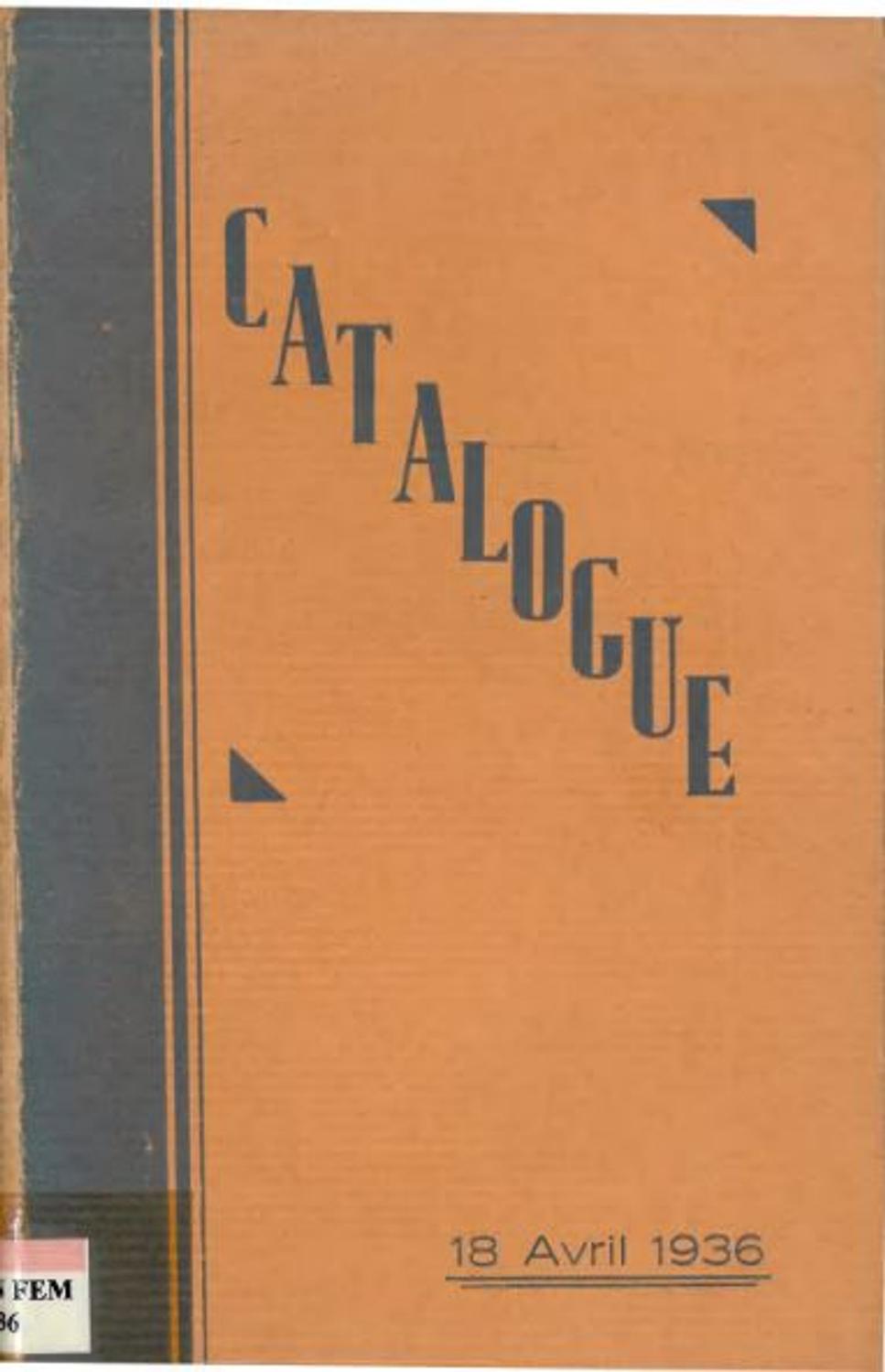 Couverture du catalogue du Salon des Femmes Artistes de Bordeaux de 1936