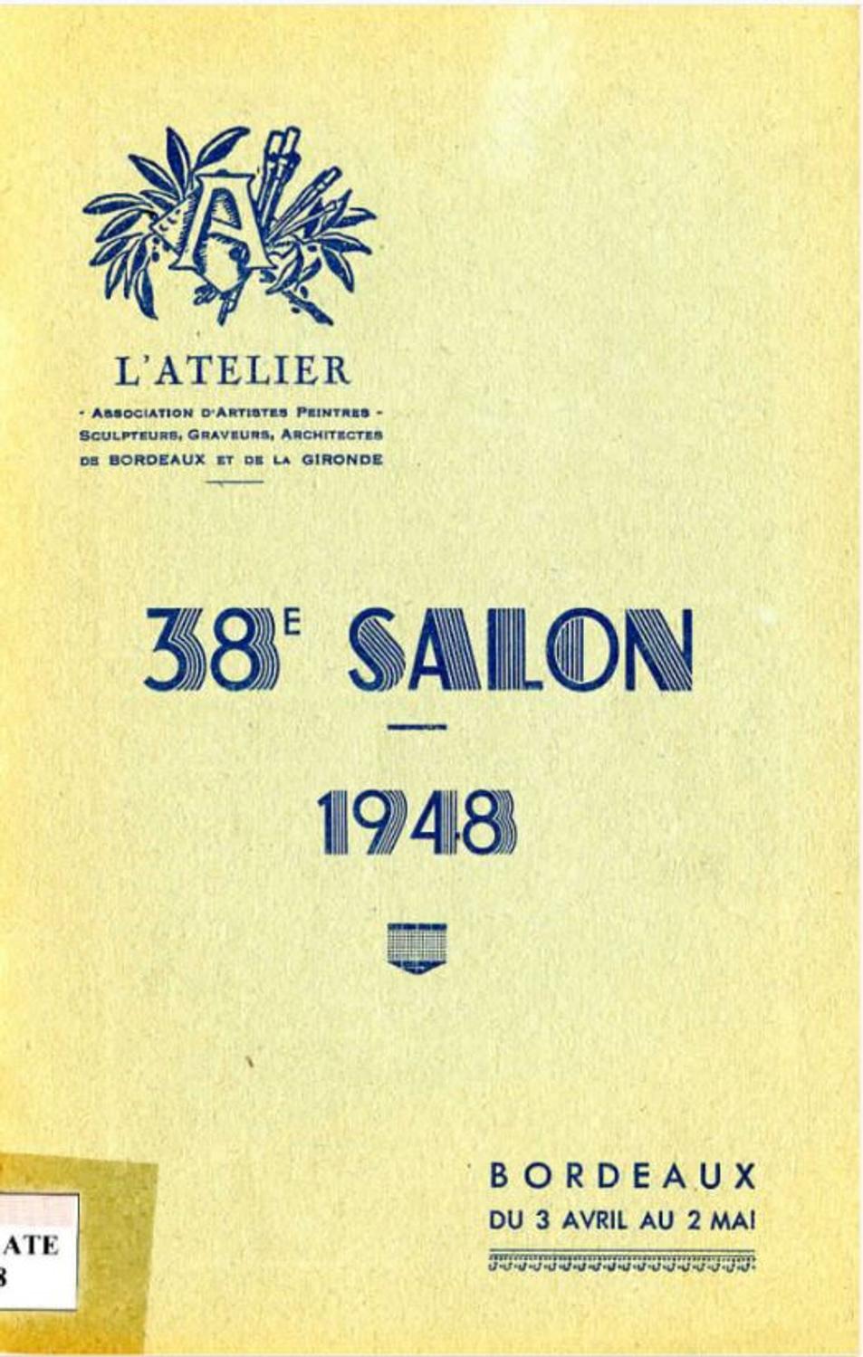 Couverture du catalogue collectif 1948