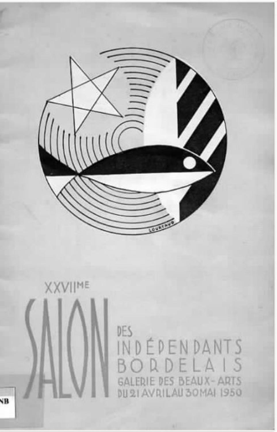 Couverture du catalogue de Salon des Indépendants Bordelais 1950