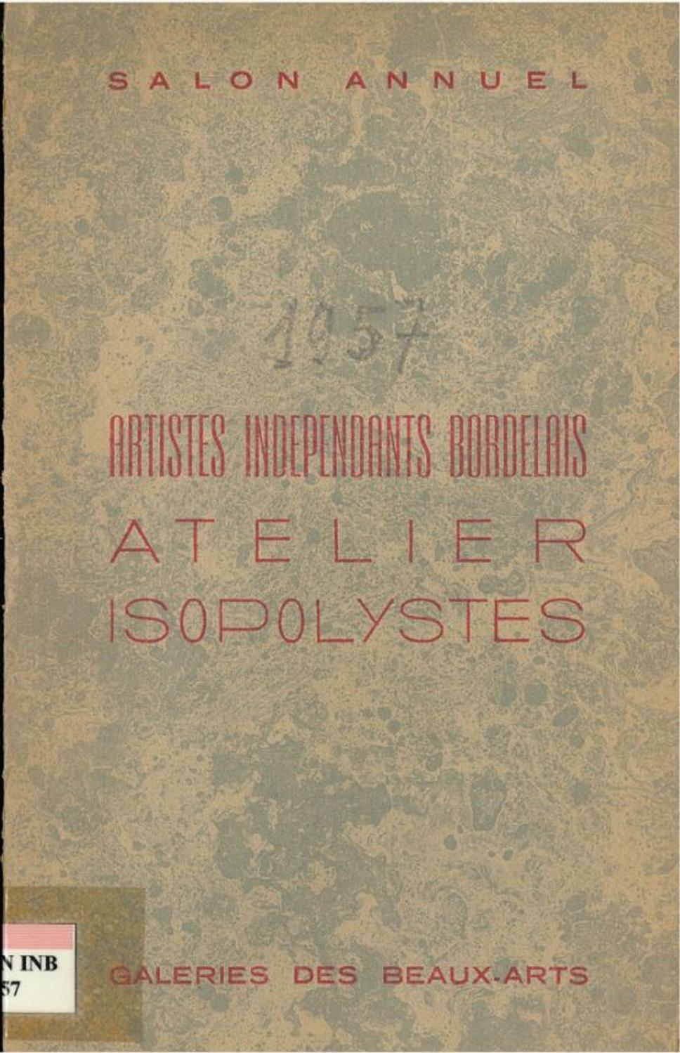 lien vers le catalogue de Salon de l'Atelier de 1957