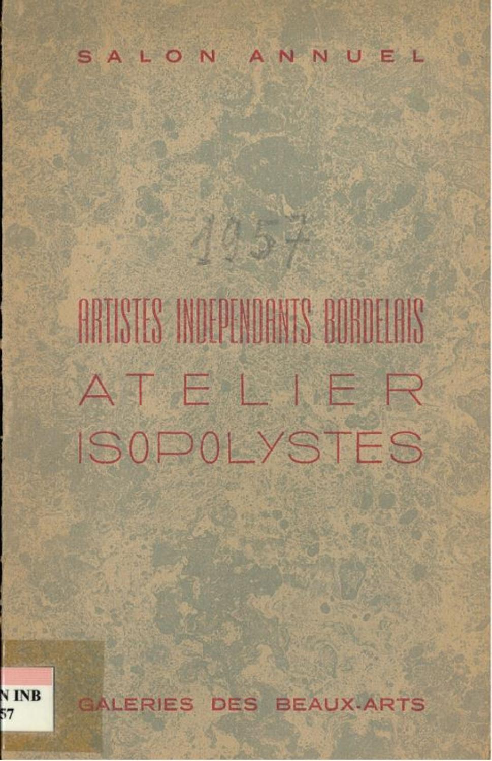 Catalogue du Salon des Indépendants de 1957