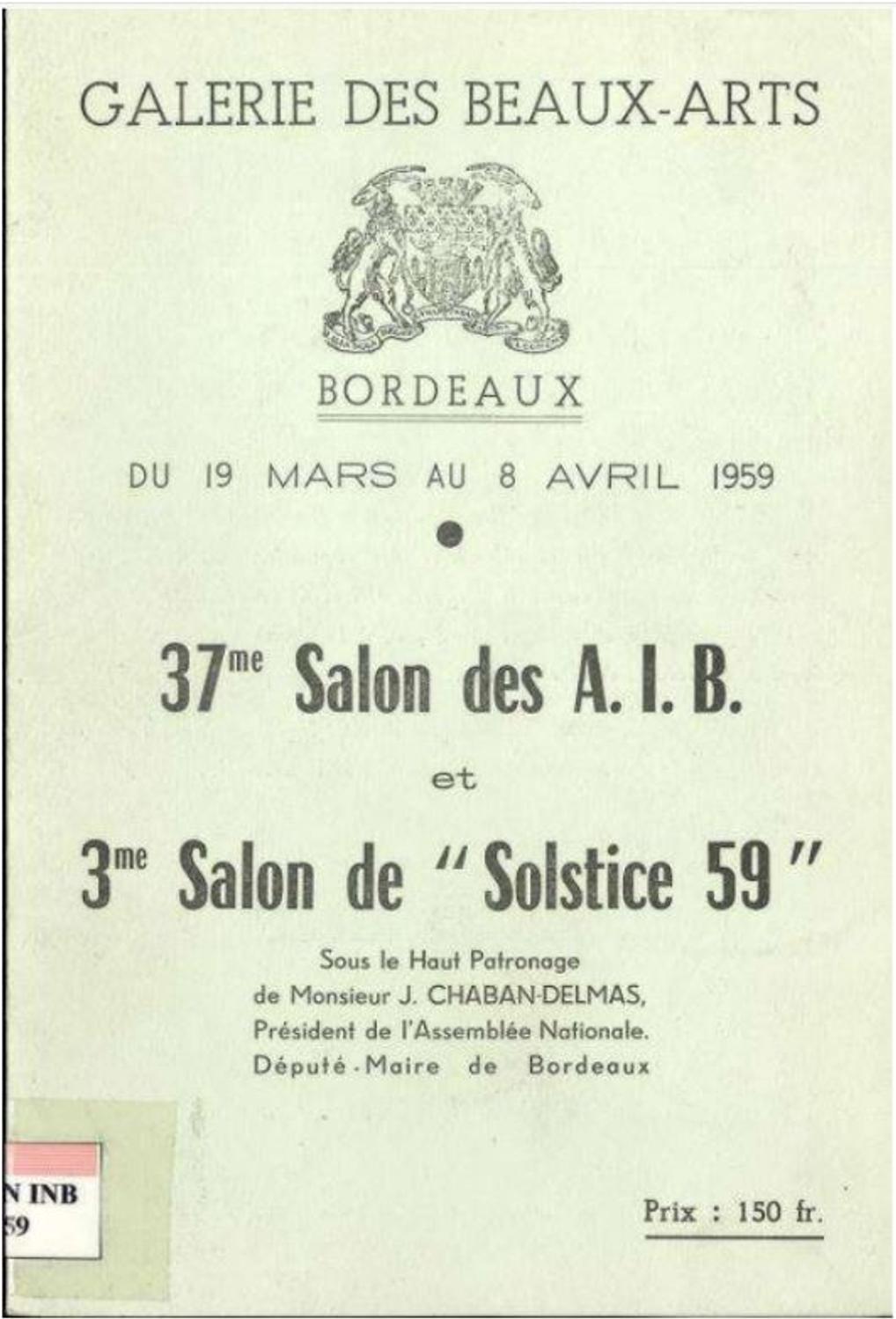 Catalogue du Salon des Indépendants de 1959