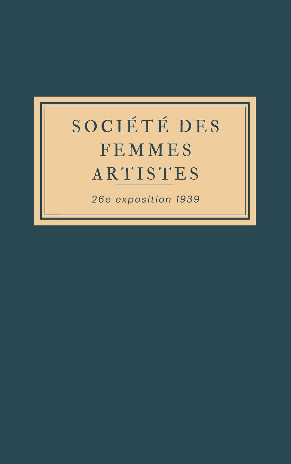 Couverture du catalogue du Salon de la Société des Femmes Artistes de 1939